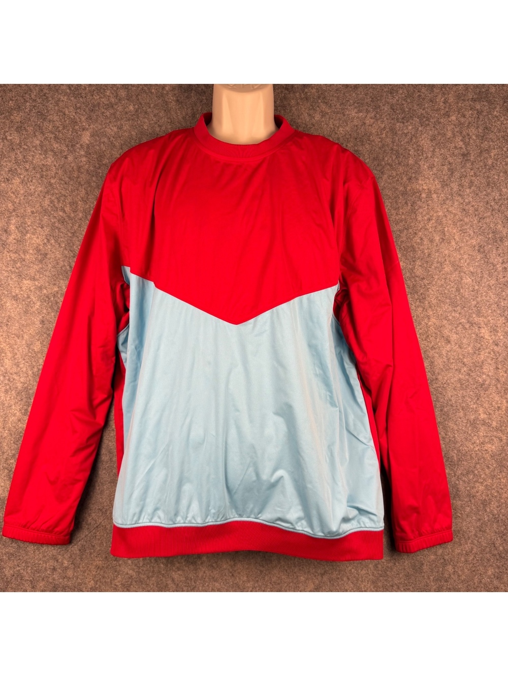 Nike Shield Victory Golf Crew Pullover LIghtweight Jacket CI8986-657 Red XL 421